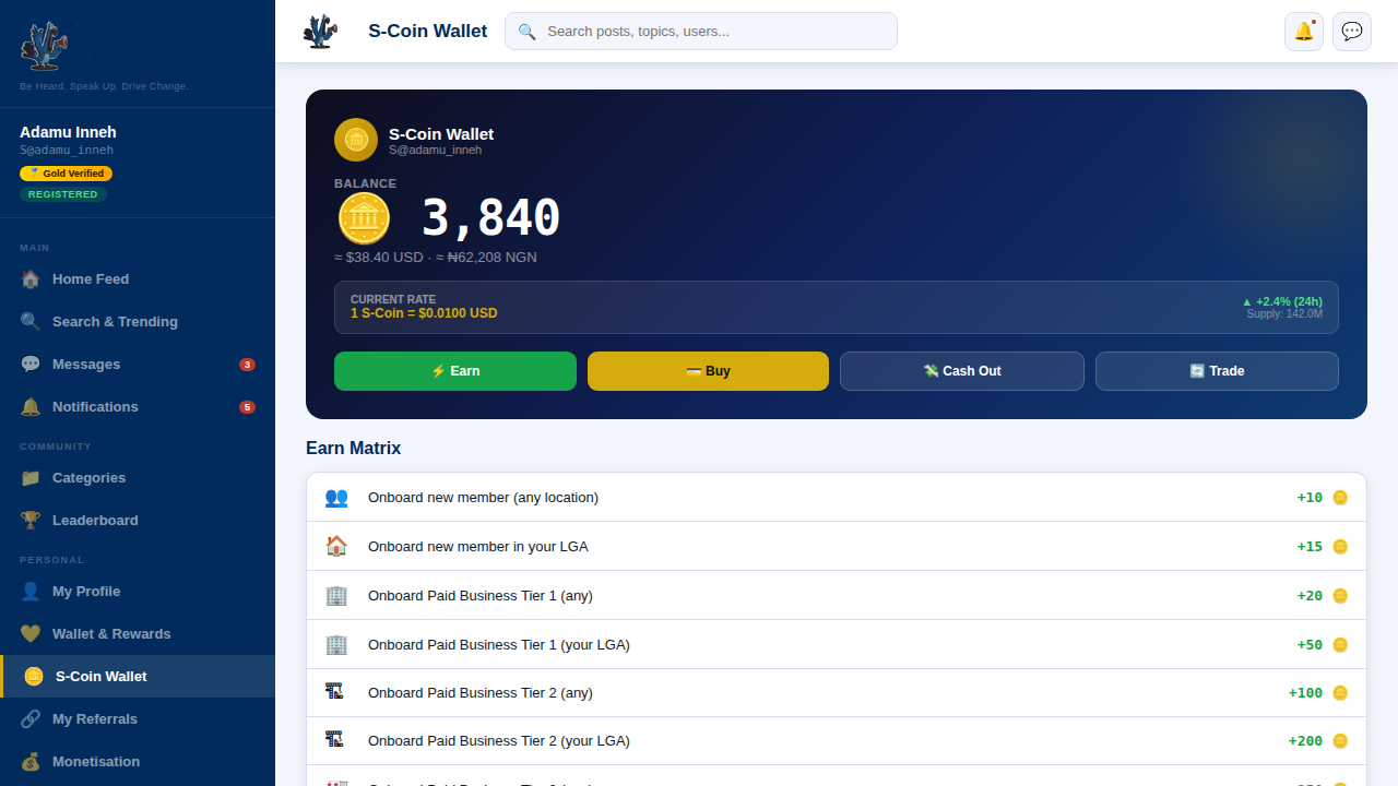 S-Points Wallet
